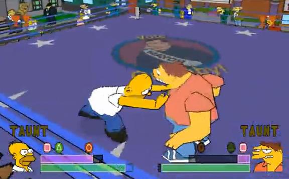 The Simpsons Wrestling