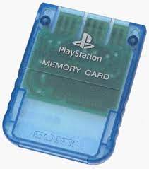Official PlayStation One Blue Memory Card