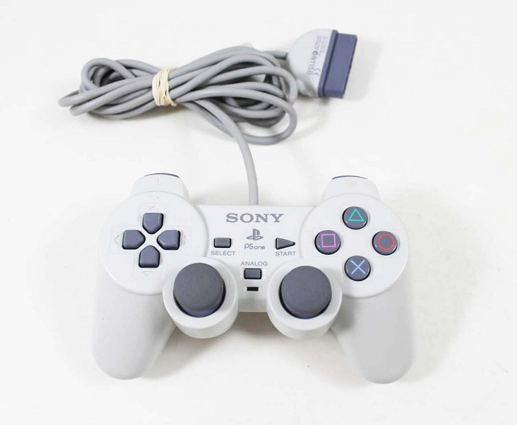 PSone Dualshock: أبيض