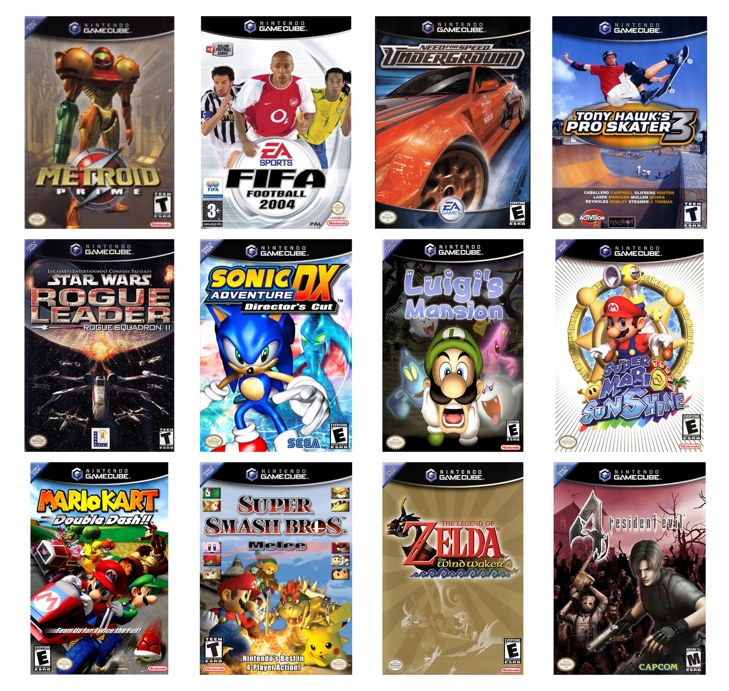 Nintendo GameCube Classic Games Wholesale Bundle (12 Titles)